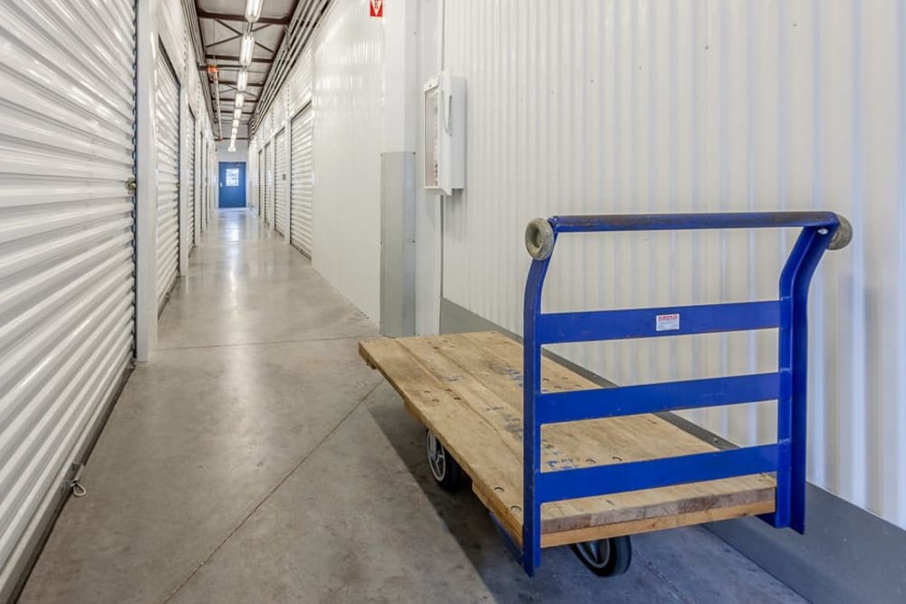 Helpful dollies at DuPont Heated Self Storage in DuPont, Washington.