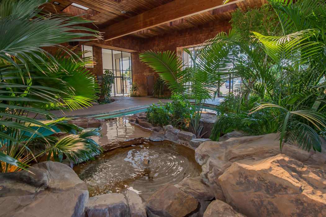 Water feature in the clubhouse at Sunchase Ridgeland Apartments in Ridgeland, Mississippi