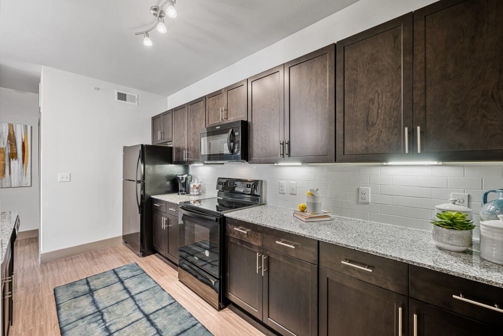 Large spacious kitchen at The Residences at Panther Hollow in Marble Falls, Texas