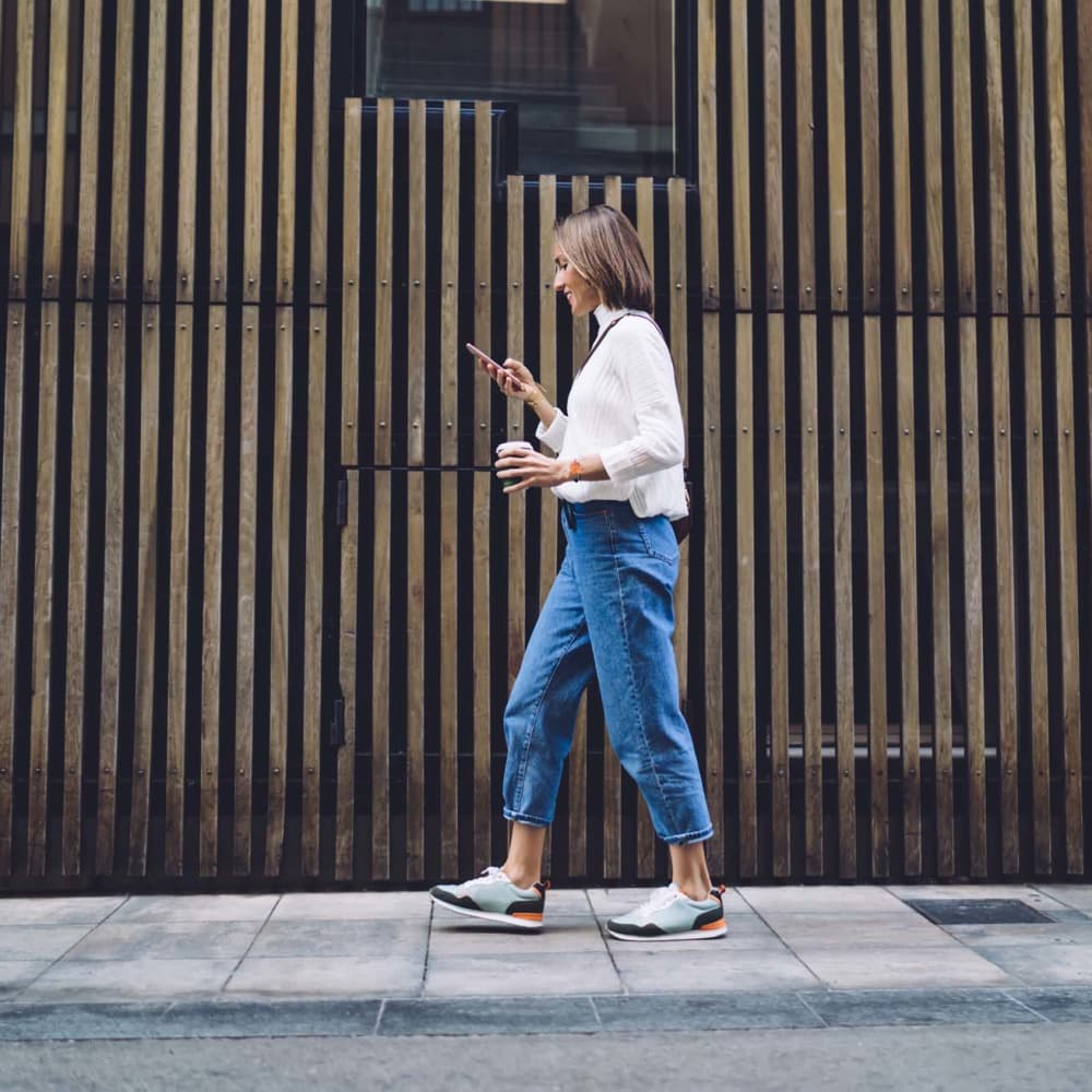 Resident walking near Wyld Palms in Foley, Alabama