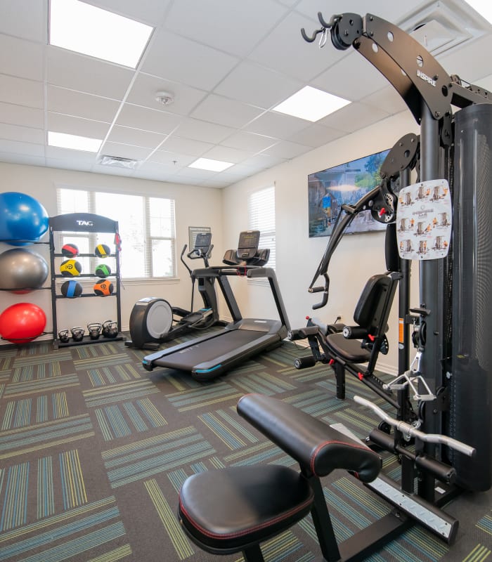 Fitness center at Cross Timber in Oklahoma City, Oklahoma