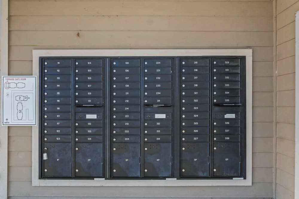 Amazon delivery packets at Wickham Gardens in Sapulpa, Oklahoma