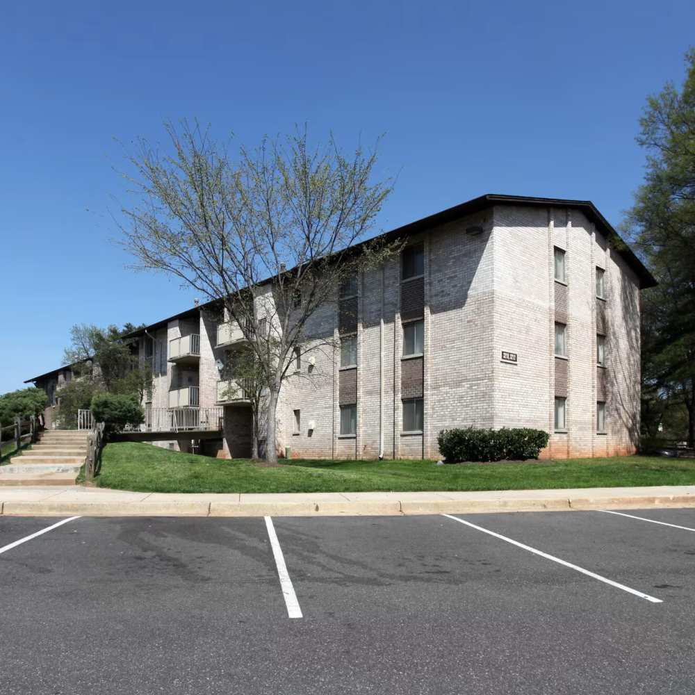 Car parking area at Glenreed Apartments in Glenarden, Maryland