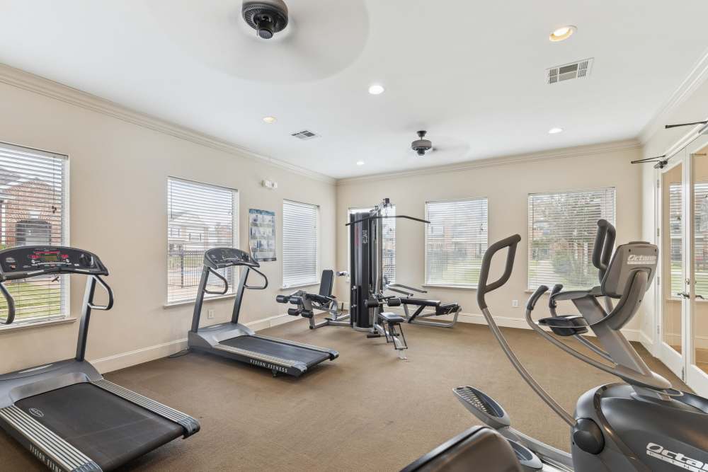 Fitness center at Mayfair Park, Houston, Texas