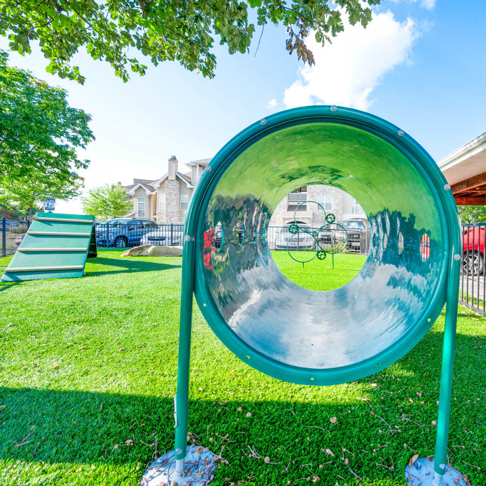 Dog park at The Boulders At Katy Trail in Saint Charles. MO