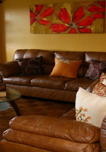 Living room at Chilton Towers in Elizabeth, New Jersey