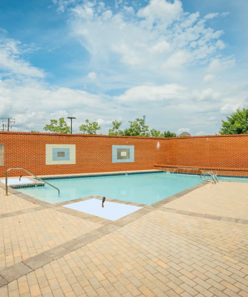 Swimming pool at Perry Street Lofts in Petersburg, Virginia
