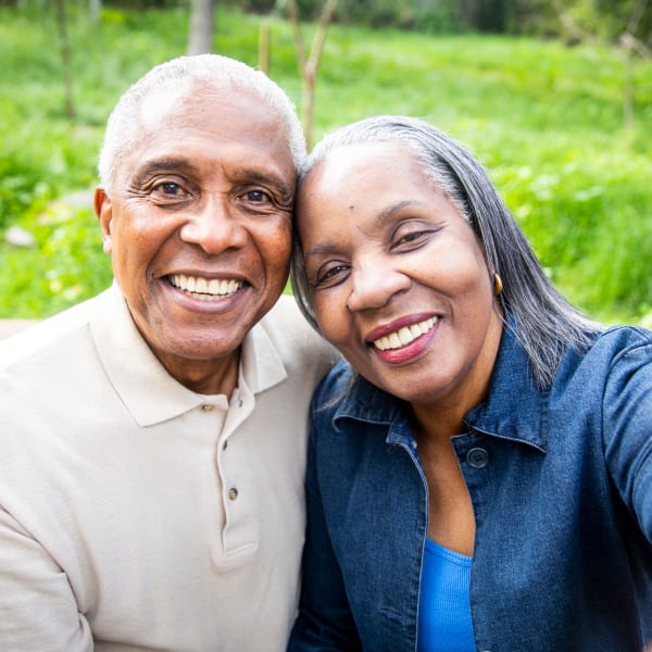 Husband and wife at Pacifica Senior Living Ellensburg in Ellensburg, Washington.