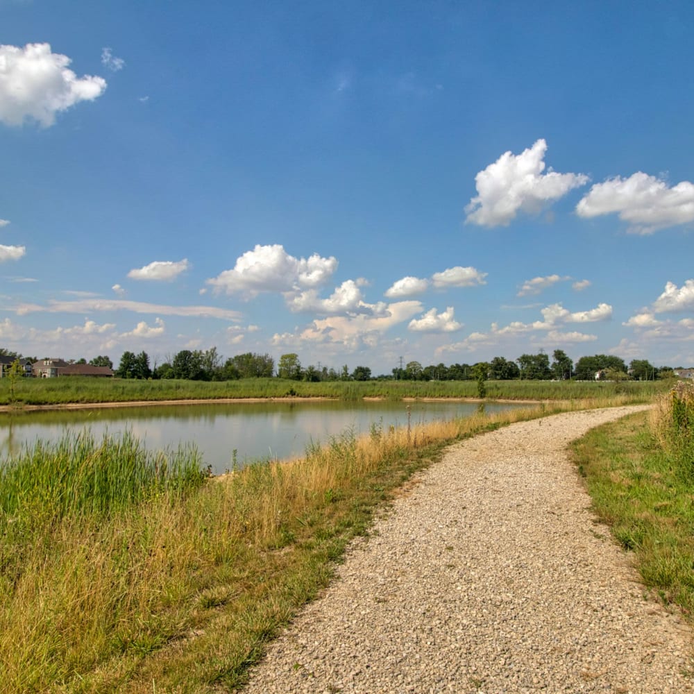 A path near Heritage Preserve, Hilliard, Ohio