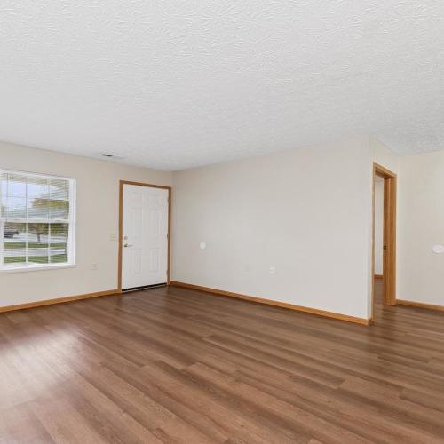 Spacious living room at Webster Glen in Peebles, Ohio