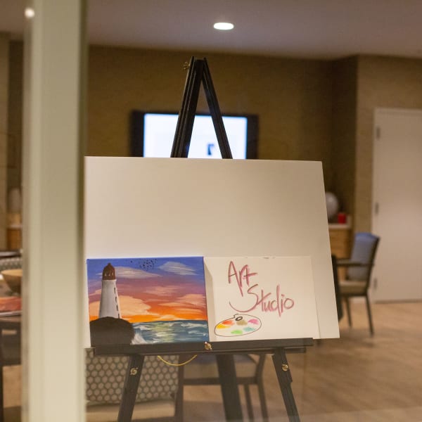 Activity room at Quail Park at Morrison Ranch in Gilbert, Arizona