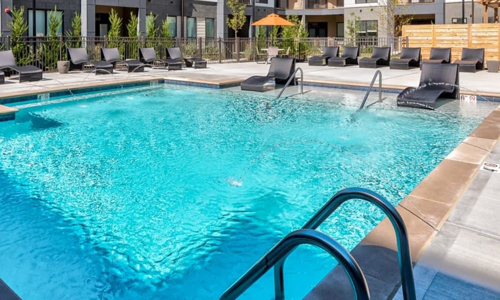 Sparkling pool at Alexander Pointe Apartments in Maineville, Ohio