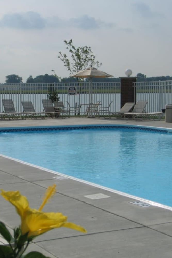 Resident swimming pool at Lakeshore Apartment Homes in Evansville, Indiana