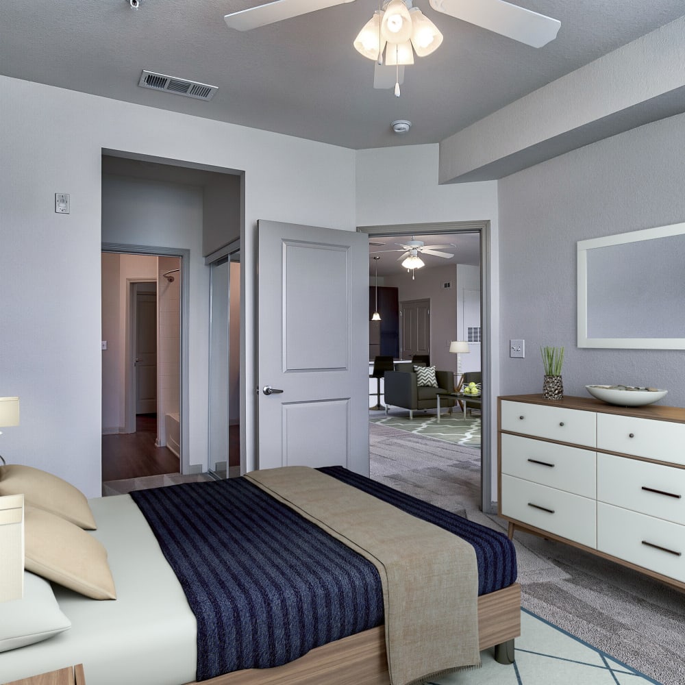 Model bedroom at Bridgeway Chattanooga, Chattanooga, Tennessee