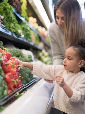 Residents shopping for produce near West 38 in Wheat Ridge, Colorado