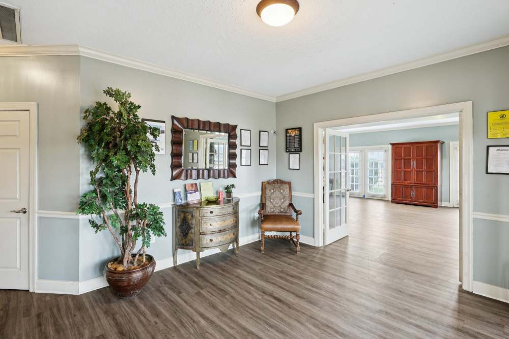Community lobby area at Camden Park in Canton, Mississippi