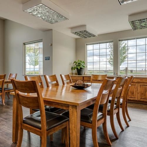 Inside the clubhouse at Deer Creek in Spokane, Washington
