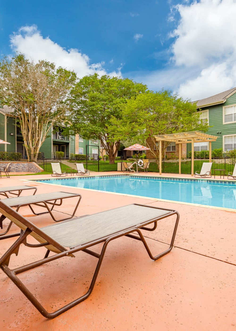 Rendering of residents swimming pool at Belmont Place in Round Rock, Texas