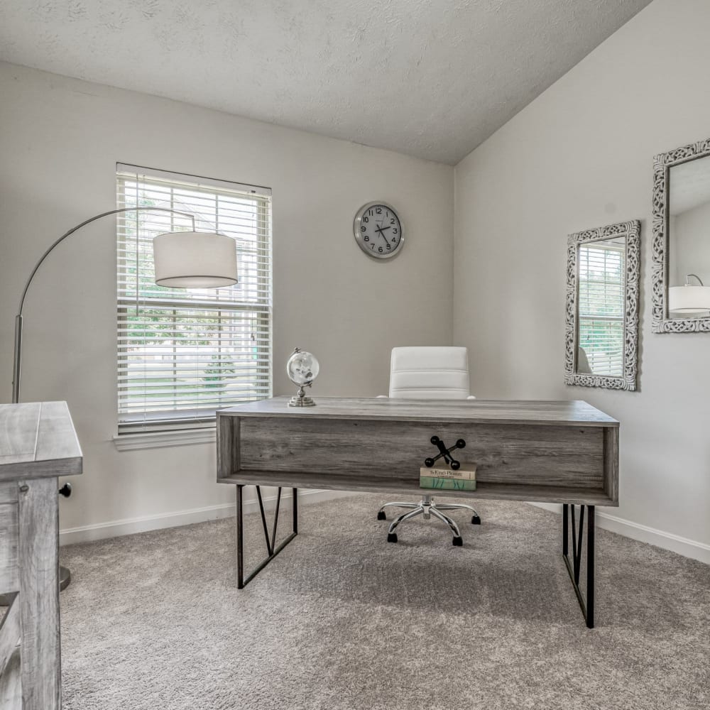 A desk in a room at Oakridge Estates, Greensburg, Pennsylvania