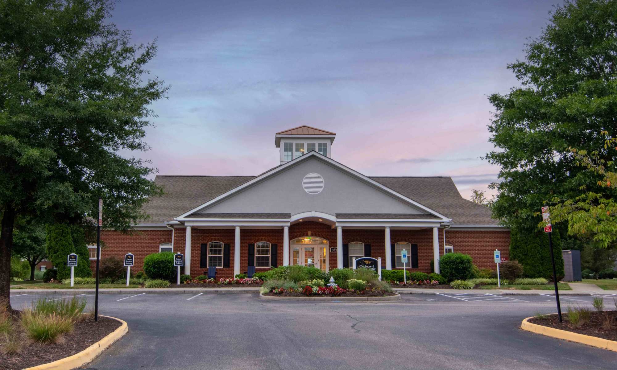 Cool modern leasing office at River Forest in Chester, Virginia
