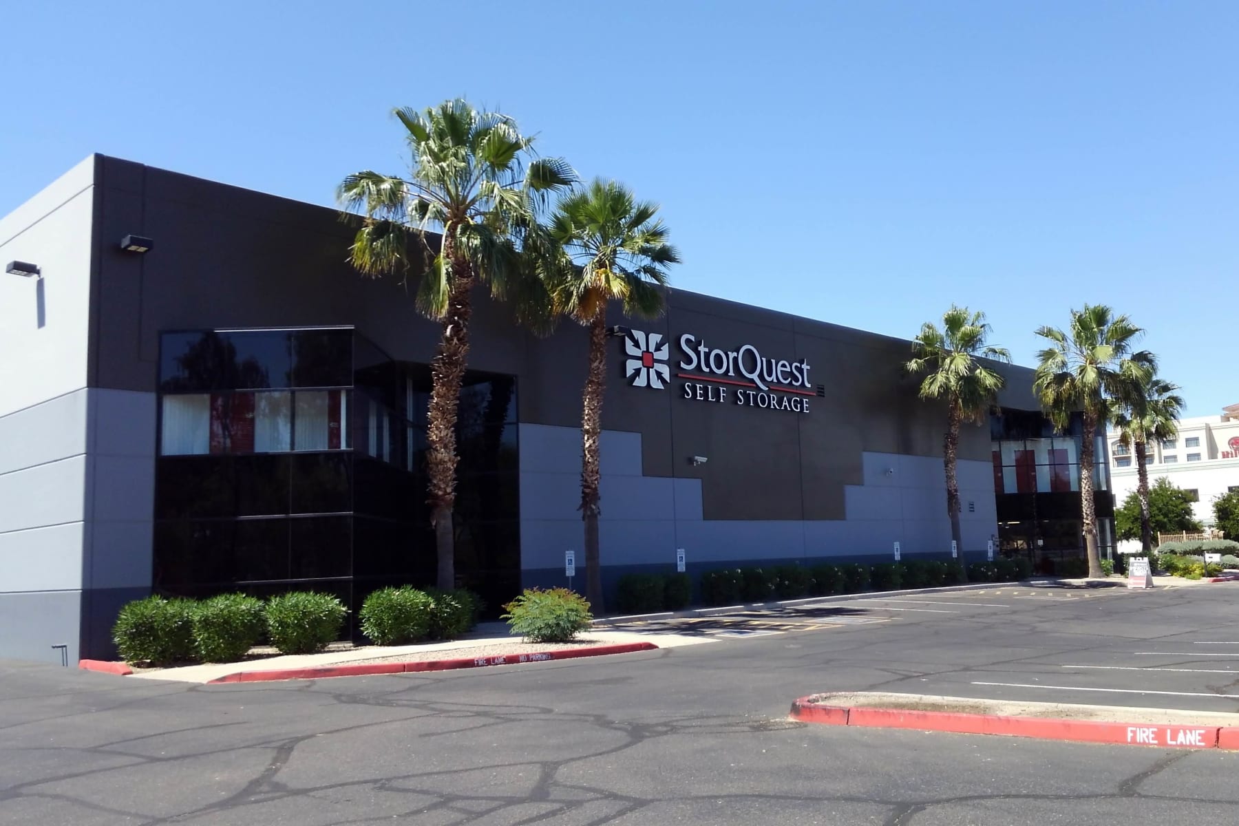 Store front of StorQuest Self Storage in Chandler, Arizona