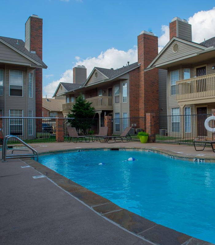 Pool at Persimmon Square Apartments in Oklahoma City, Oklahoma