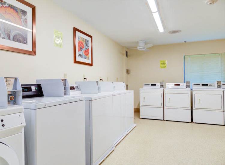 Laundry facility at Borden Place Apartments in Fall River, Massachusetts