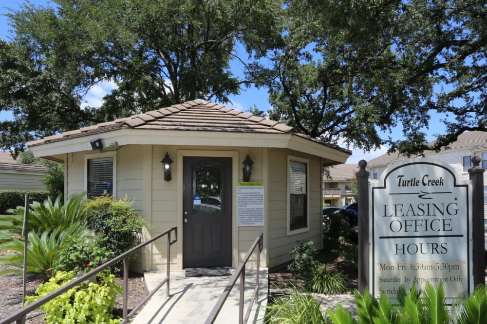 Leasing office at Turtle Creek Vista Apartments in San Antonio, Texas