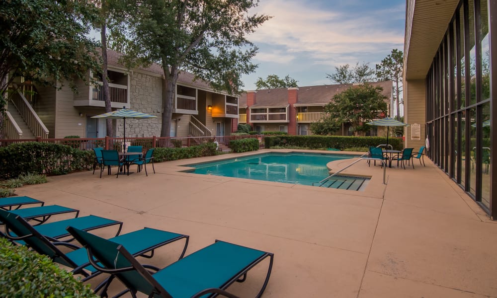 Pool at Sunchase Apartments in Tulsa, Oklahoma
