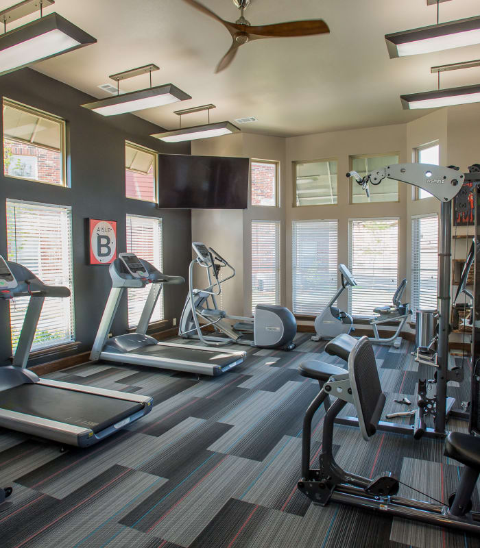 Fitness center at Icon at Broken Arrow in Broken Arrow, Oklahoma