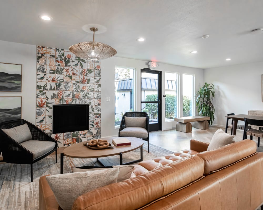 Spacious resident lounge at Terra Vida in Carmichael, California