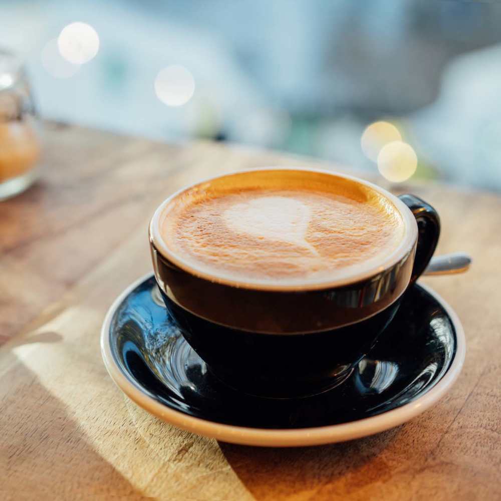 Coffee serving at a cafe near Proximity Watermark in Wilmington, North Carolina,