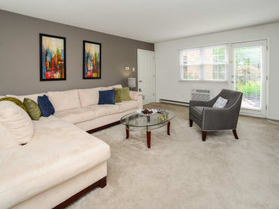Our apartments in King of Prussia, Pennsylvania have a natrually well-lit living room