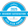 Sensight Resident Satisfaction Five Star award badge for  in Lafayette, California