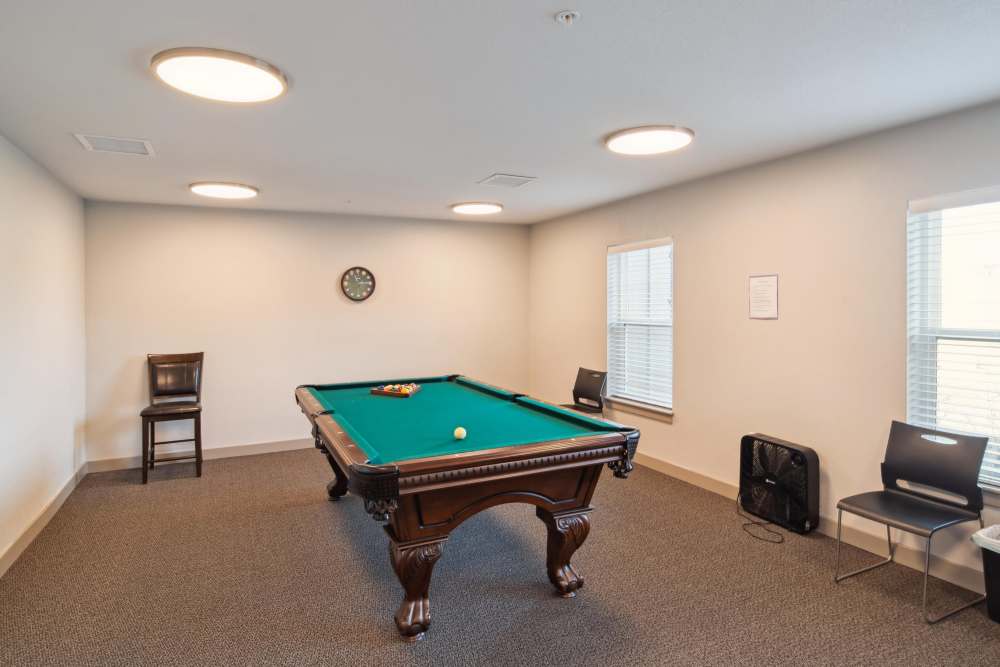 Billiards table at Villas At Mesa Ridge in Fountain,Colorado