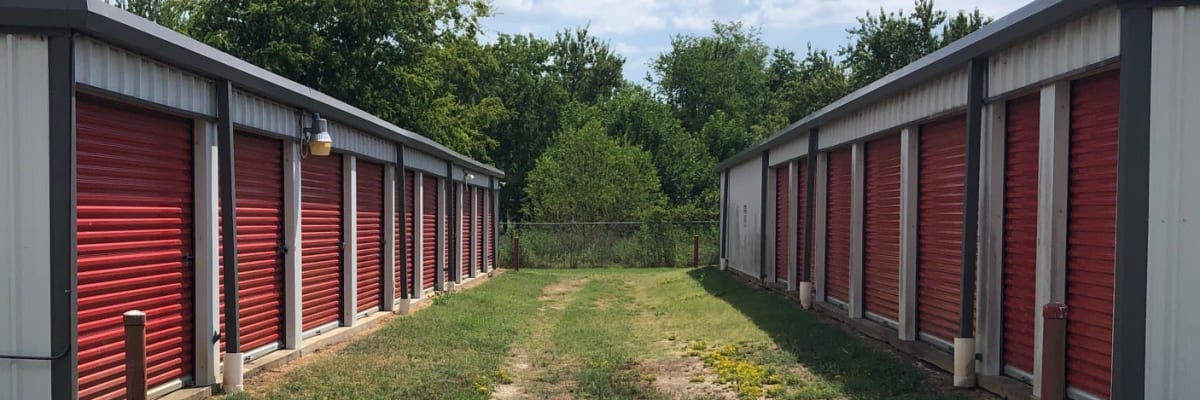 Unit size guide from KO Storage in Talco, Texas