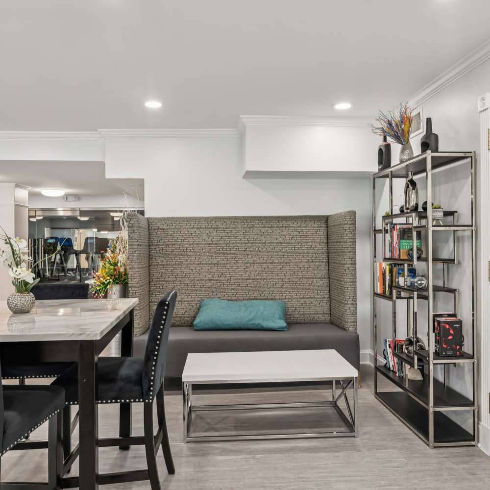 Seating area at Georgia West in Silver Spring, Maryland