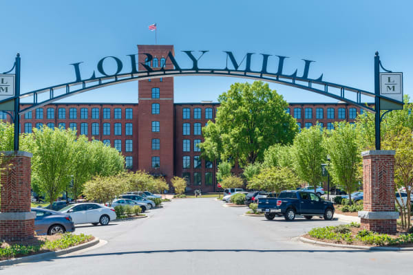 Historic buildings near Loray Mill Lofts in Gastonia, North Carolina