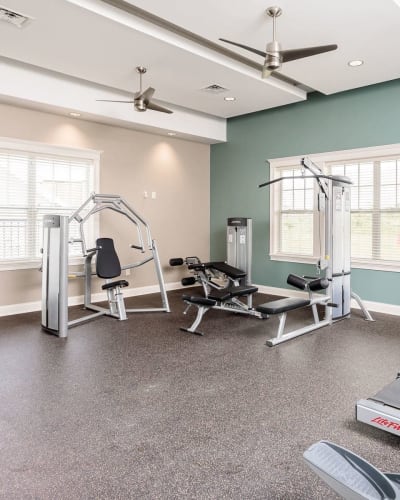 Fitness center at Canal Crossing in Camillus, New York