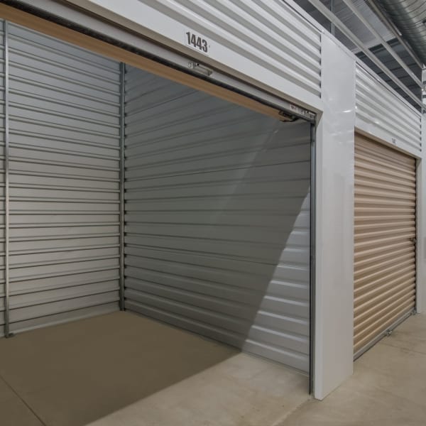 Climate-controlled indoor storage units at StorQuest Self Storage in Louisville, Colorado