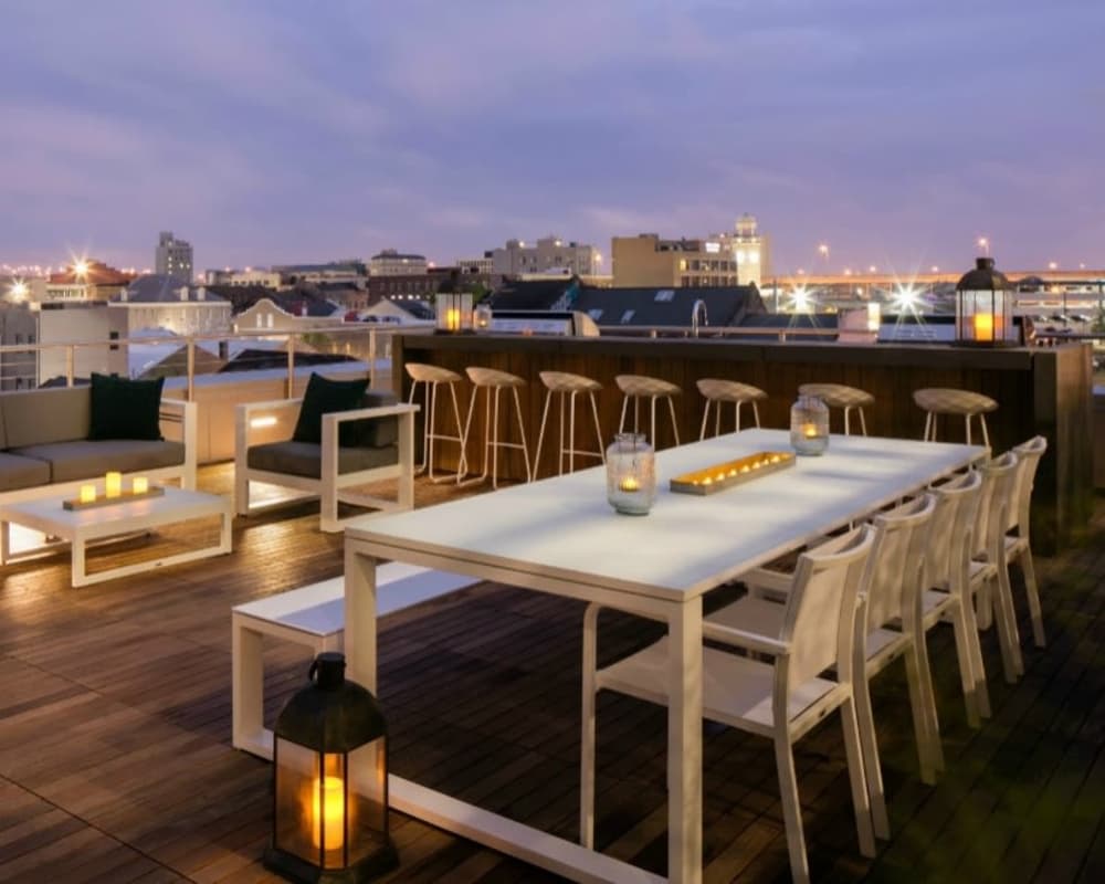 Beautiful roof view at The Beacon at South Market in New Orleans, Louisiana