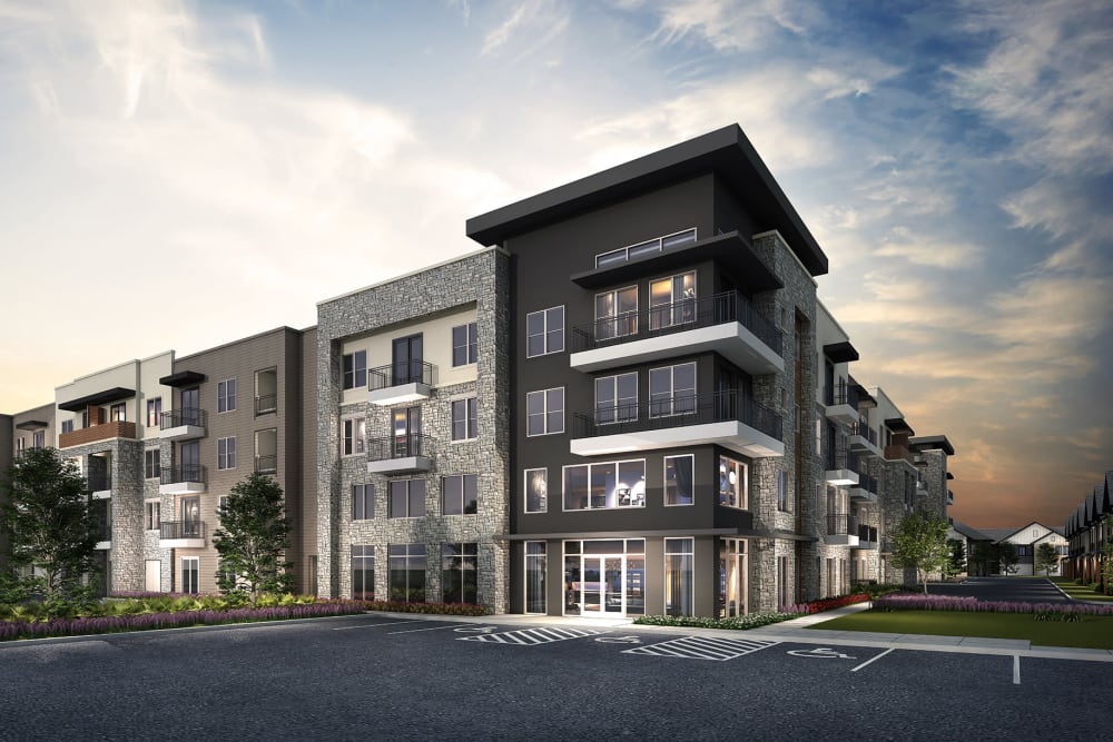 View of Comfortable apartments in the middle of the Kermanich forest.