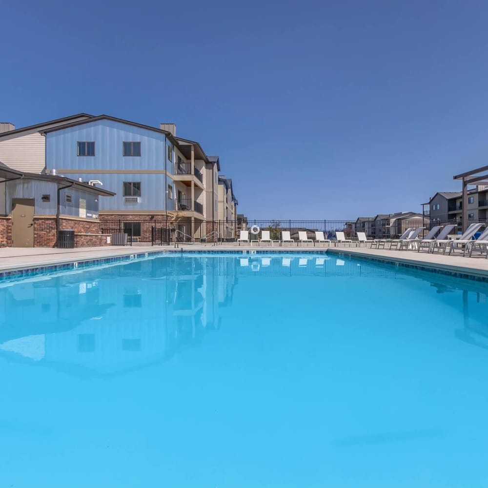 Large swimming pool at InterUrban 2.0 in Billings, Montana