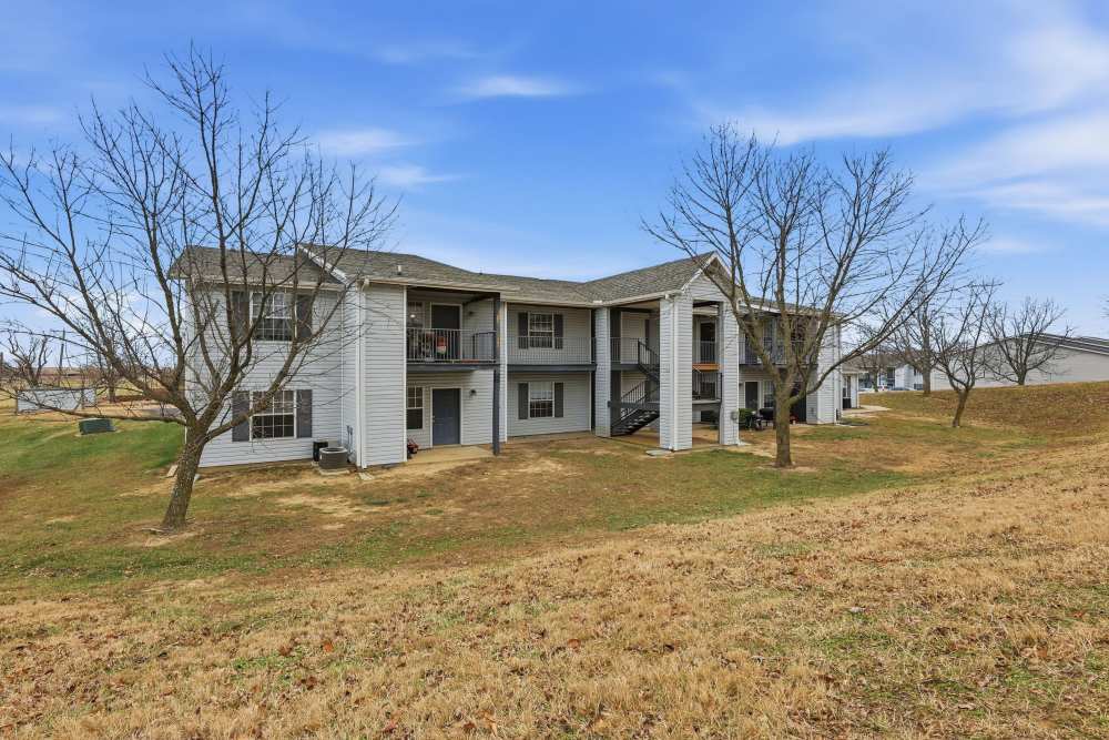 Charming apartment entrance with inviting architecture at Parkford Apartments in Iola, Kansas