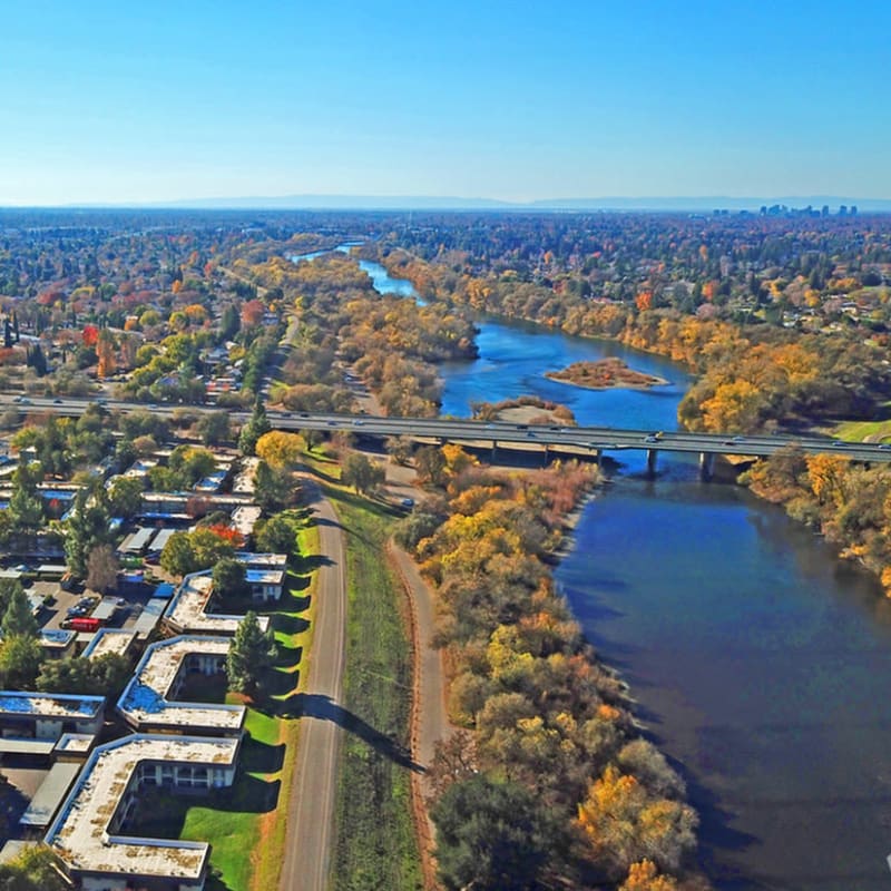 Great location at the river by River Blu in Sacramento, California