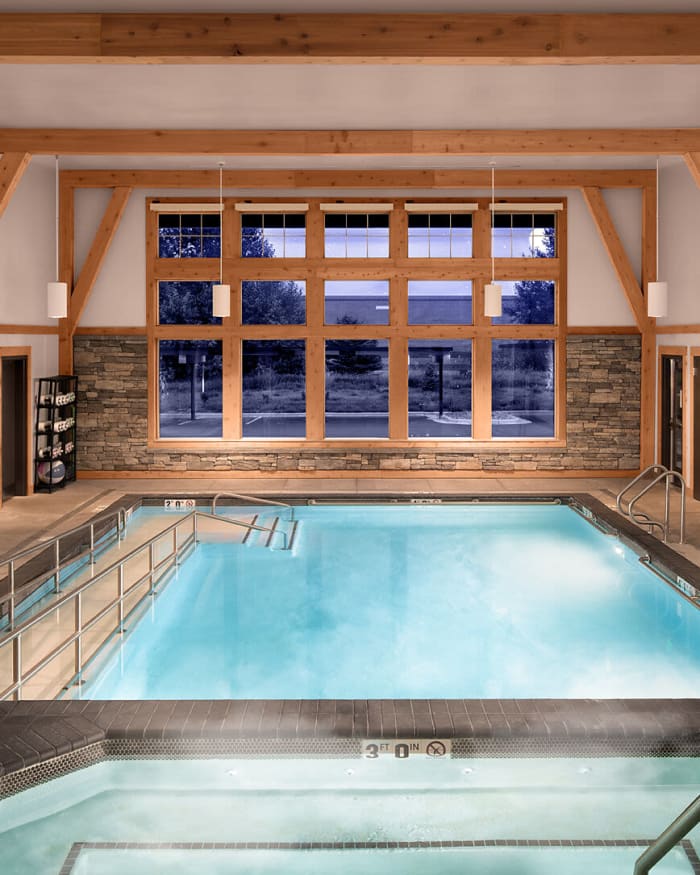 Indoor Heated Pool & Hot Tub at The Springs at Bozeman in Bozeman, Montana
