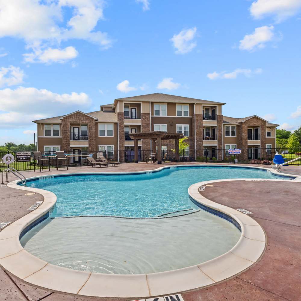Community swimming pool at Deer Park in Athens, Texas