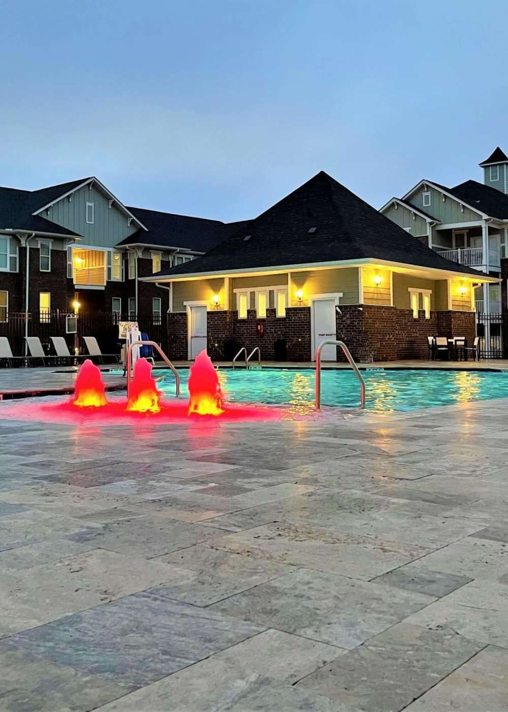 Pool area at Palisades at Duncan in Duncan, South Carolina