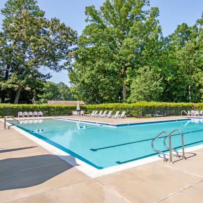 A swimming pool at Covenant Trace in Newport News, Virginia