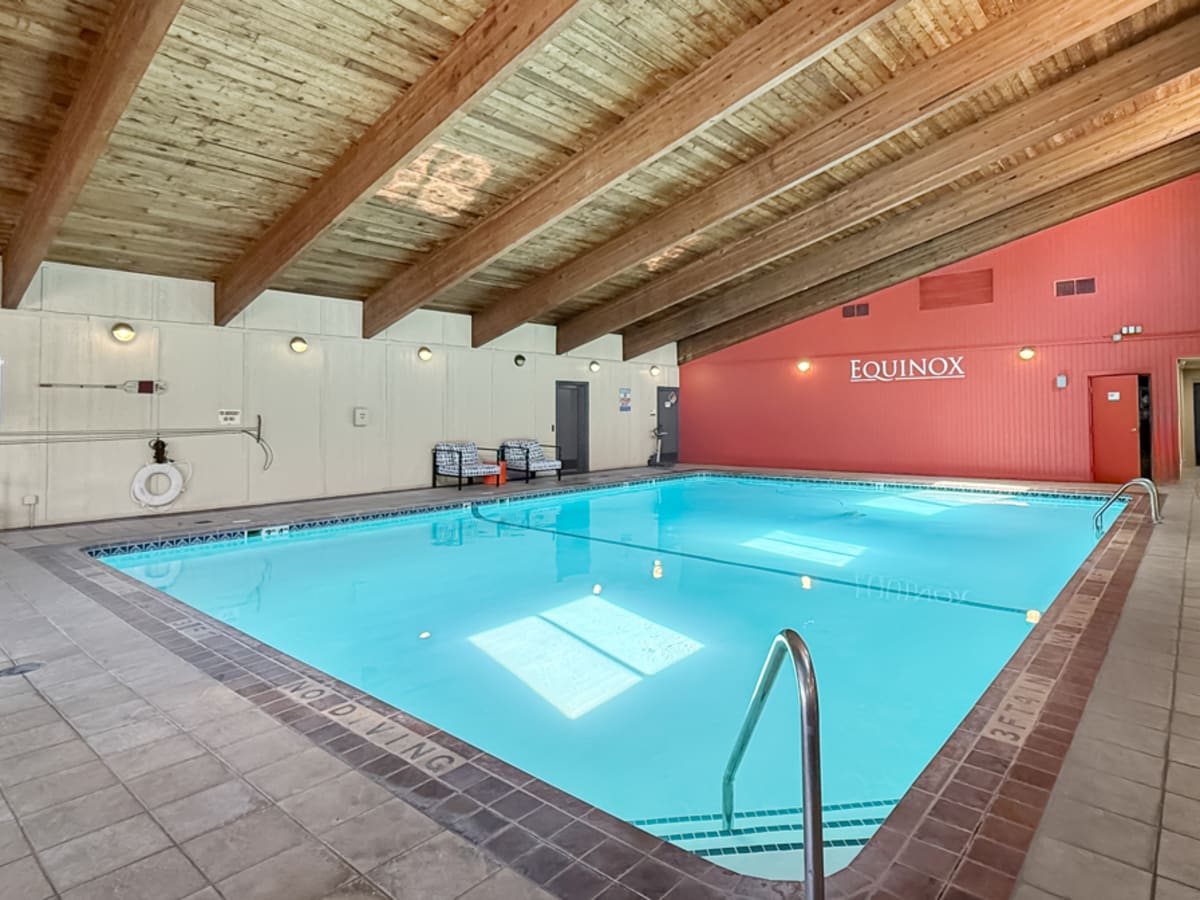 Indoor pool at Equinox Apartments in Saint Anthony, Minnesota